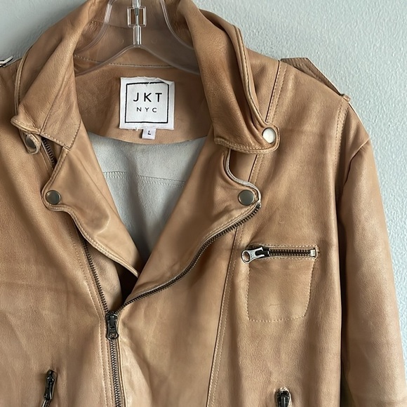 Free People Leather Jacket Size L - Picture 4 of 13